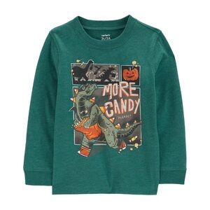 Carter's Green Dinosaur Halloween Kids Shirt